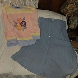 Koret Pastel Floral Long Sleeve Dress